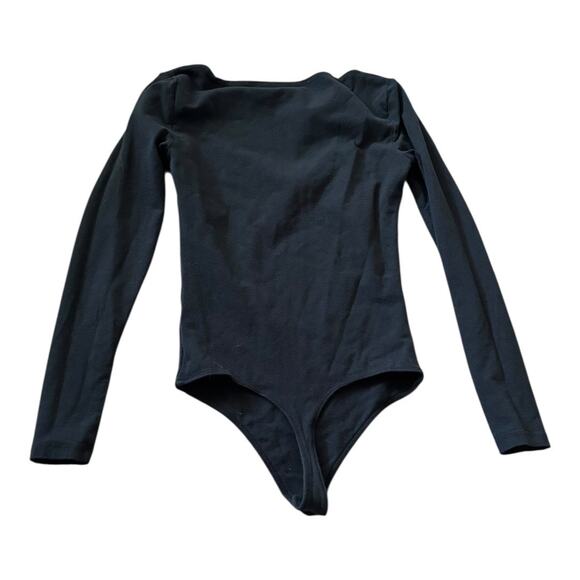 Abercrombie & Fitch Black Bodysuit Longsleeve Size S - Picture 1 of 3